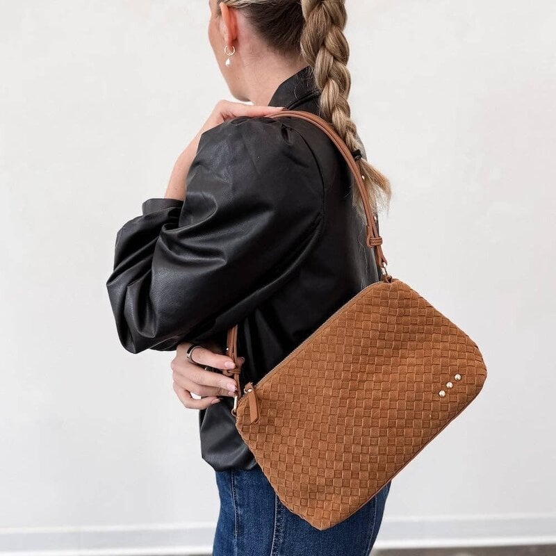 StyleLA Suede Harper Shoulder Bag