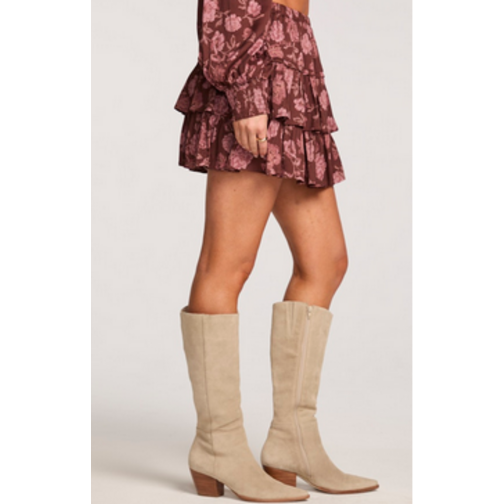 Saltwater Luxe Vhenus Mini Skirt-Aubergine