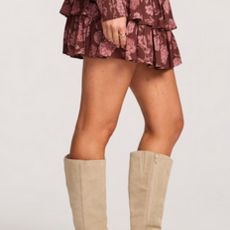 Saltwater Luxe Vhenus Mini Skirt-Aubergine