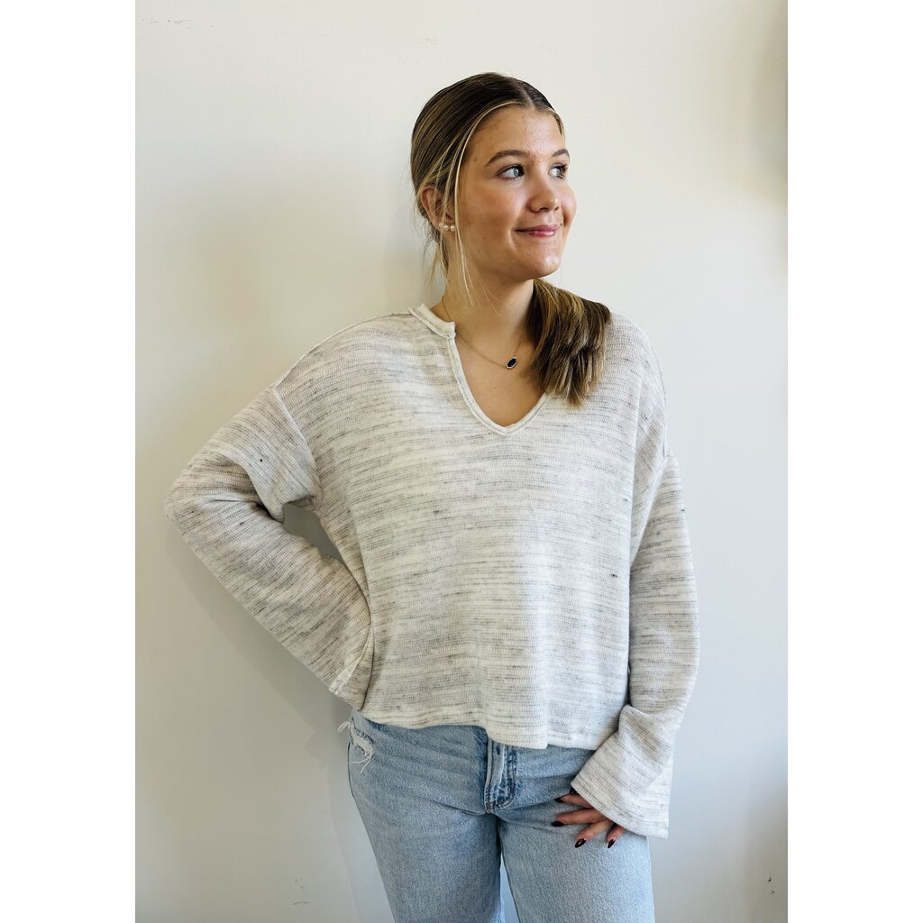 Project Social T Emery Seamed Cozy Notch Neck