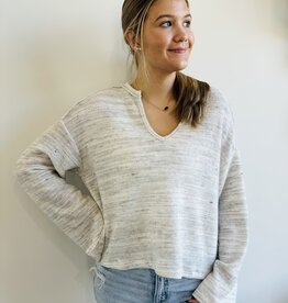 Project Social T Emery Seamed Cozy Notch Neck