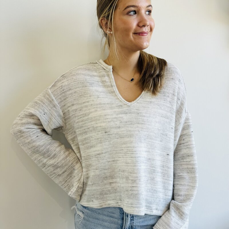 Project Social T Emery Seamed Cozy Notch Neck