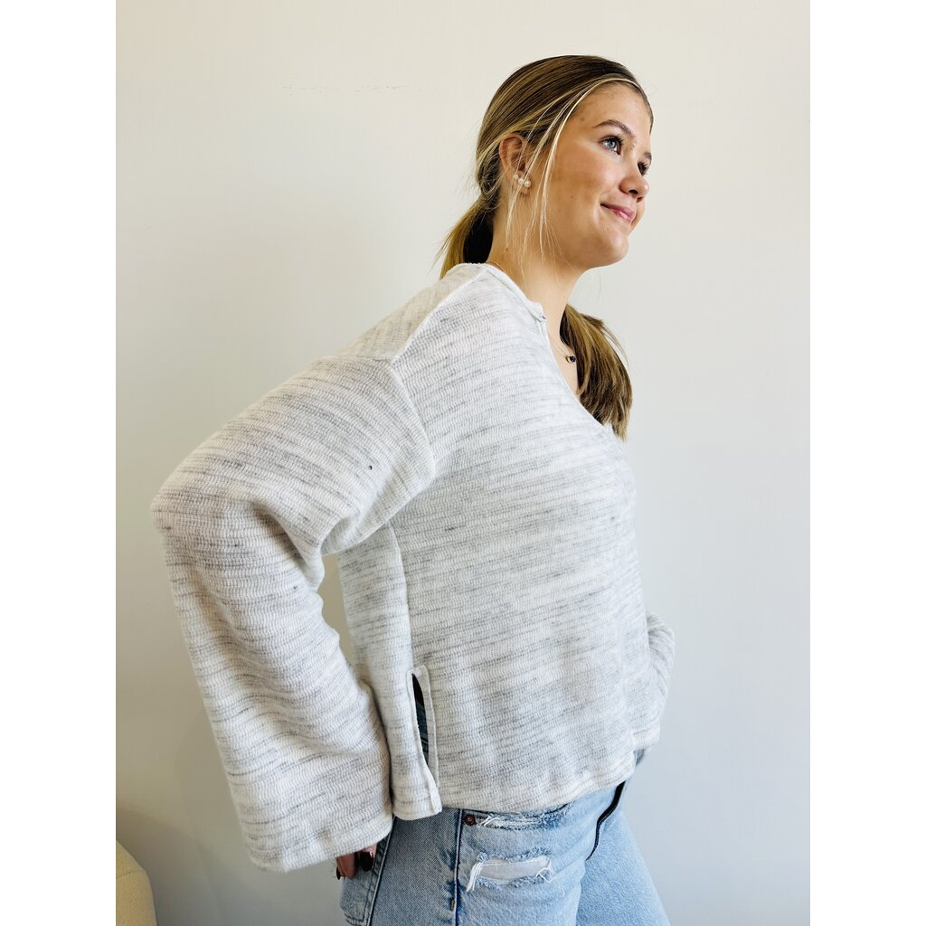 Project Social T Emery Seamed Cozy Notch Neck