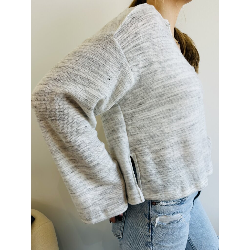 Project Social T Emery Seamed Cozy Notch Neck