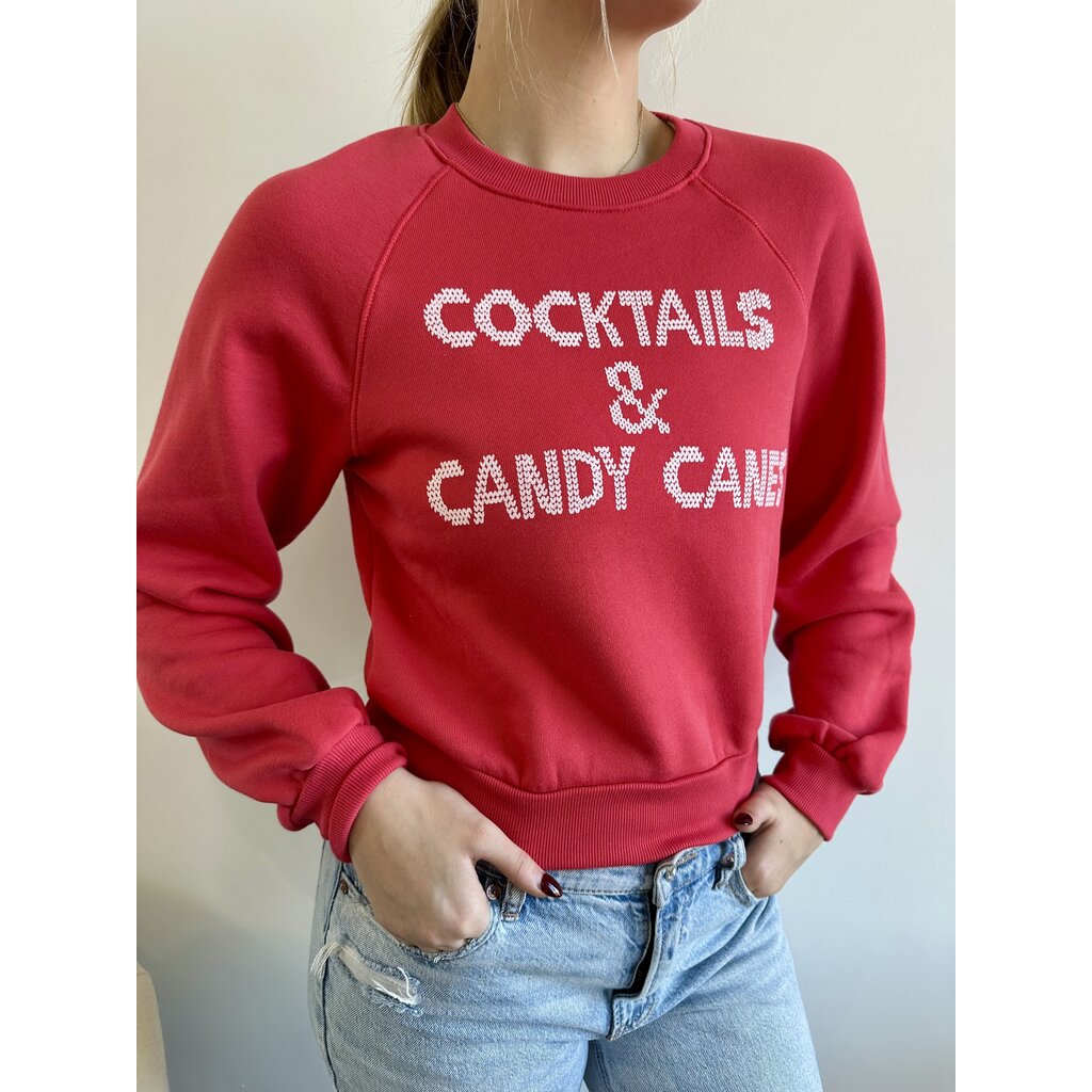 Project Social T Cocktails & Candy Canes Sweatshirt