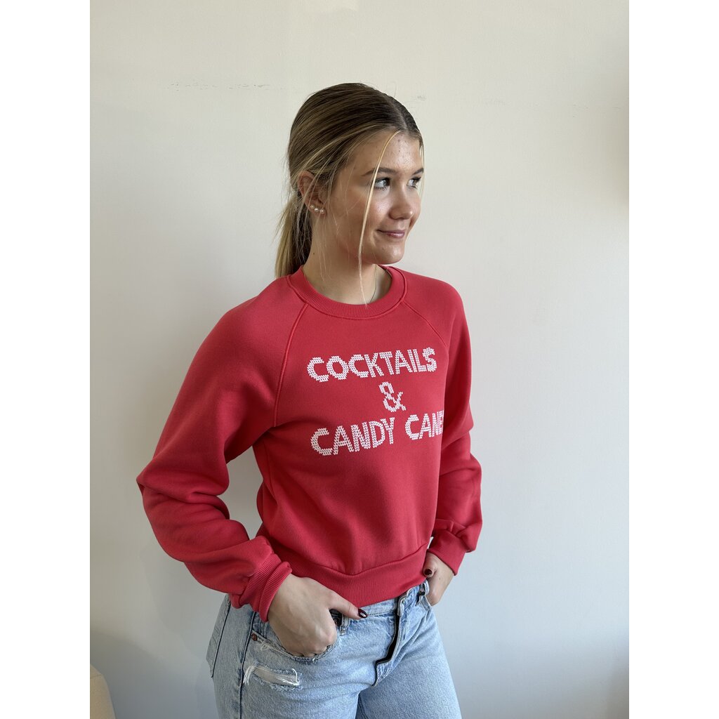Project Social T Cocktails & Candy Canes Sweatshirt