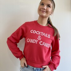 Project Social T Cocktails & Candy Canes Sweatshirt