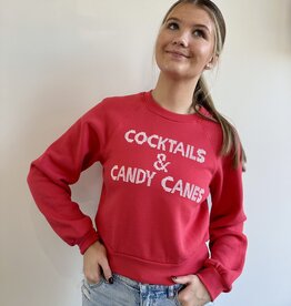 Project Social T Cocktails & Candy Canes Sweatshirt