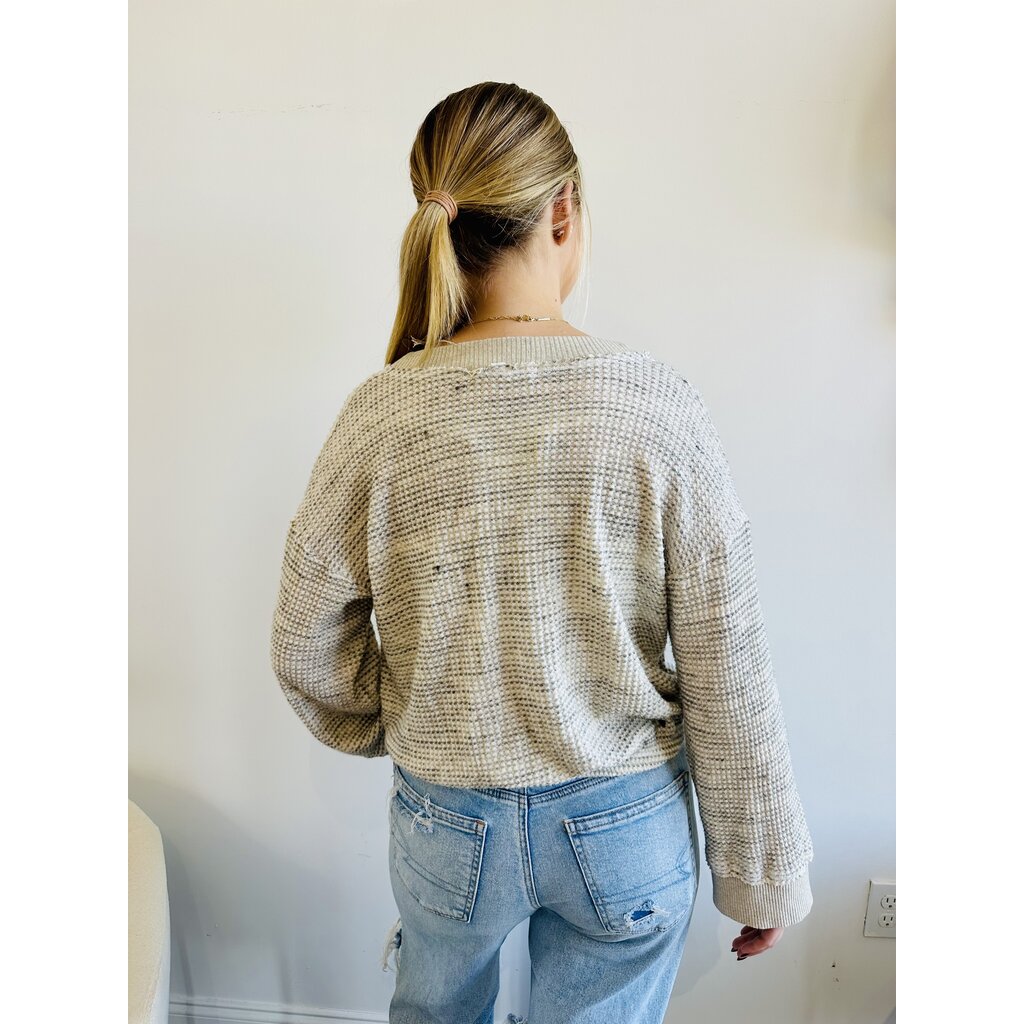 Project Social T Justina Brushed Thermal V-Neck Pullover