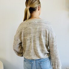 Project Social T Justina Brushed Thermal V-Neck Pullover