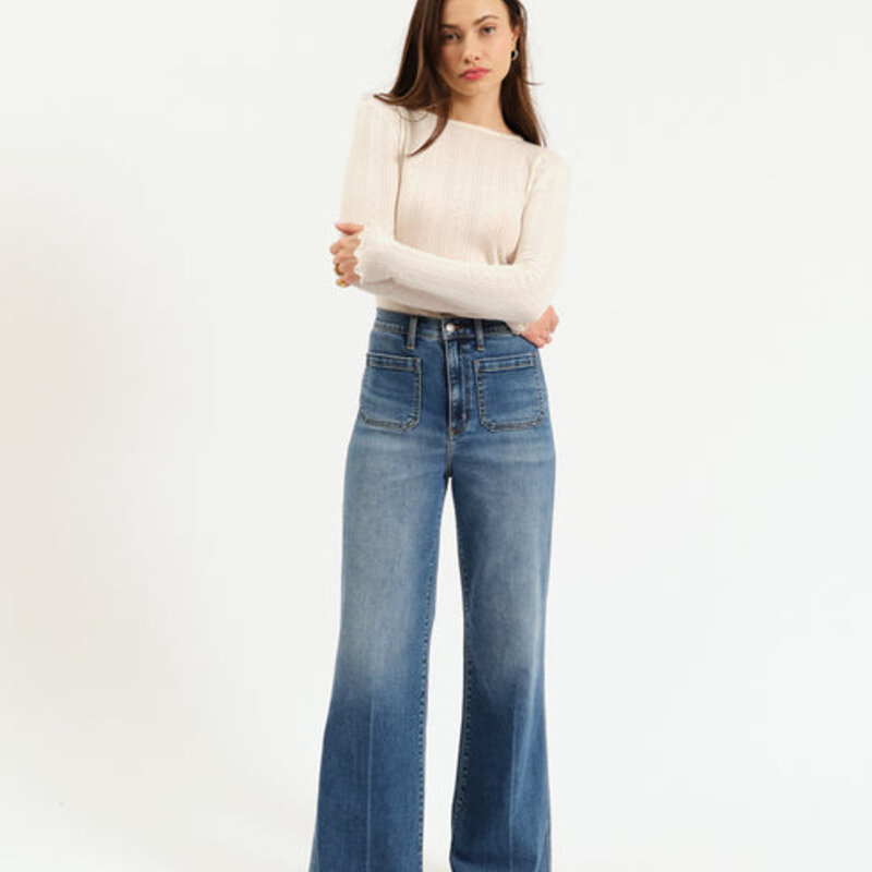 DAZE Far Out High Rise Wide Leg With Fashion Pocket