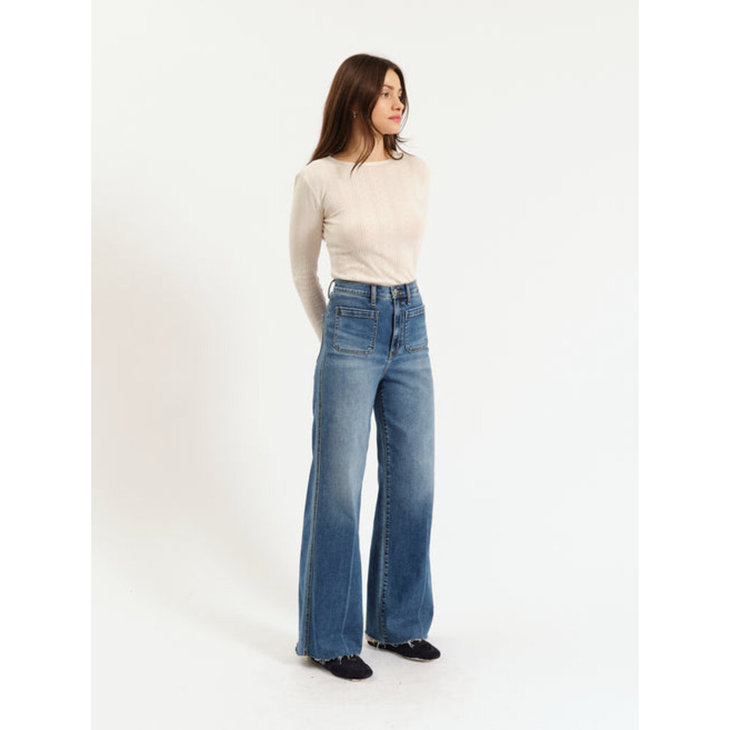 DAZE Far Out High Rise Wide Leg With Fashion Pocket