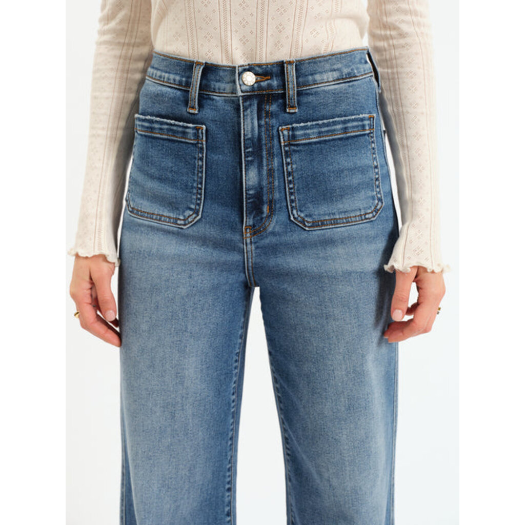 DAZE Far Out High Rise Wide Leg With Fashion Pocket