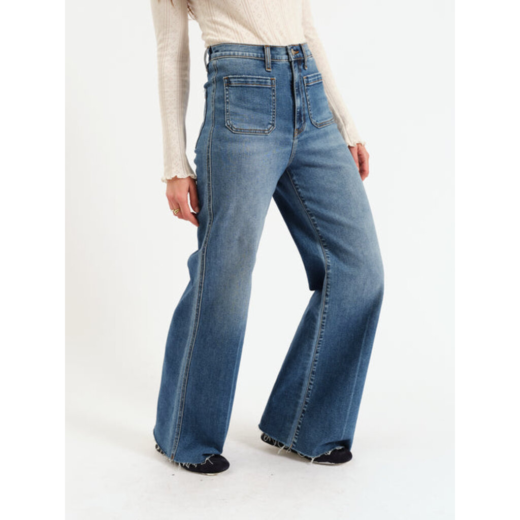 DAZE Far Out High Rise Wide Leg With Fashion Pocket