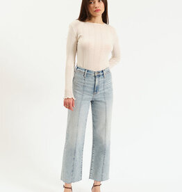 DAZE Pleaser High Rise Wide Ankle With Side Panel - Cupid