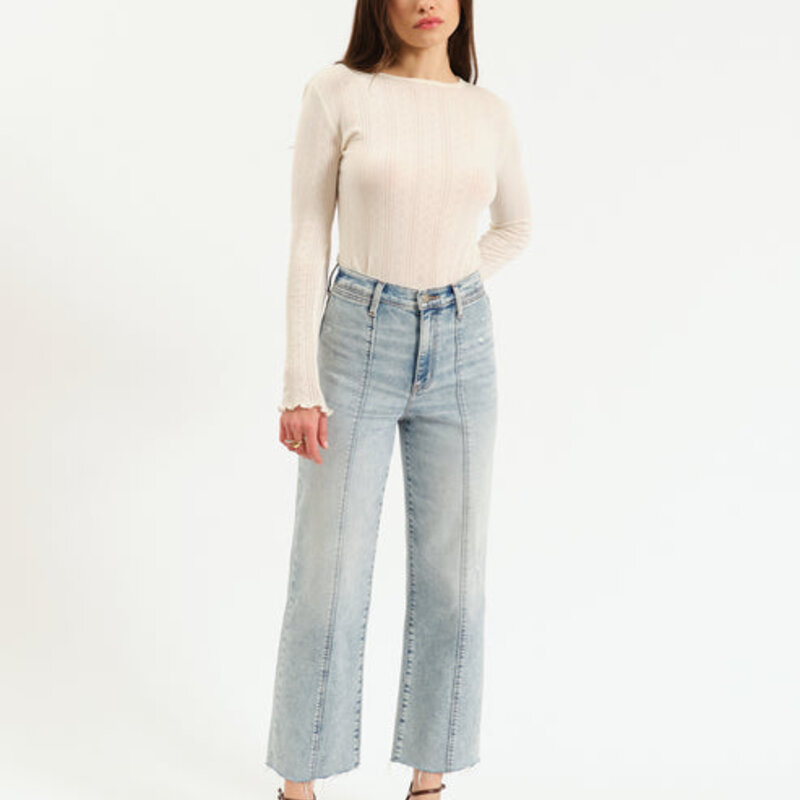 DAZE Pleaser High Rise Wide Ankle With Side Panel - Cupid