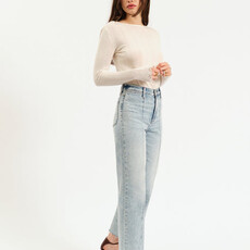 DAZE Pleaser High Rise Wide Ankle With Side Panel - Cupid