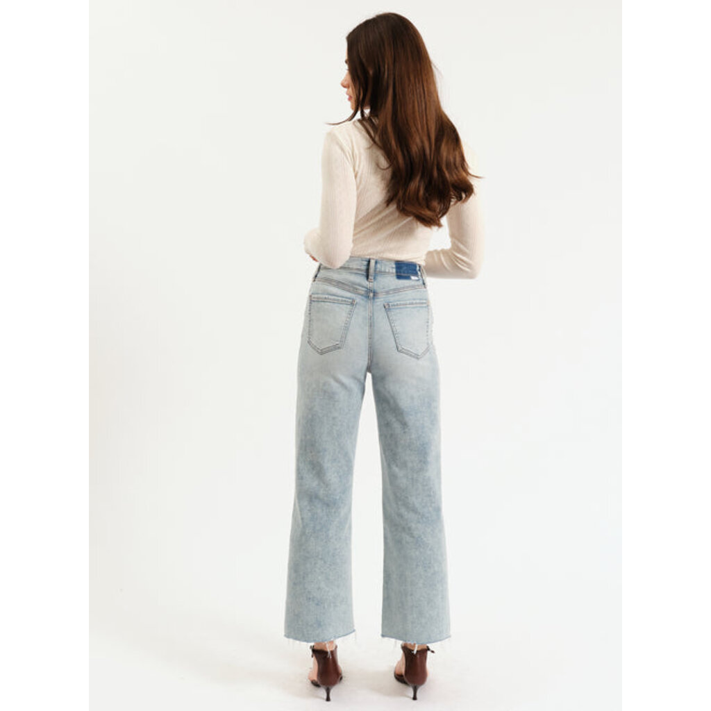 DAZE Pleaser High Rise Wide Ankle With Side Panel - Cupid