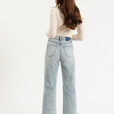 DAZE Pleaser High Rise Wide Ankle With Side Panel - Cupid