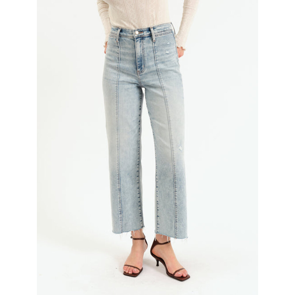 DAZE Pleaser High Rise Wide Ankle With Side Panel - Cupid