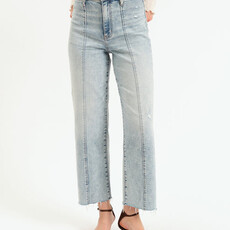 DAZE Pleaser High Rise Wide Ankle With Side Panel - Cupid