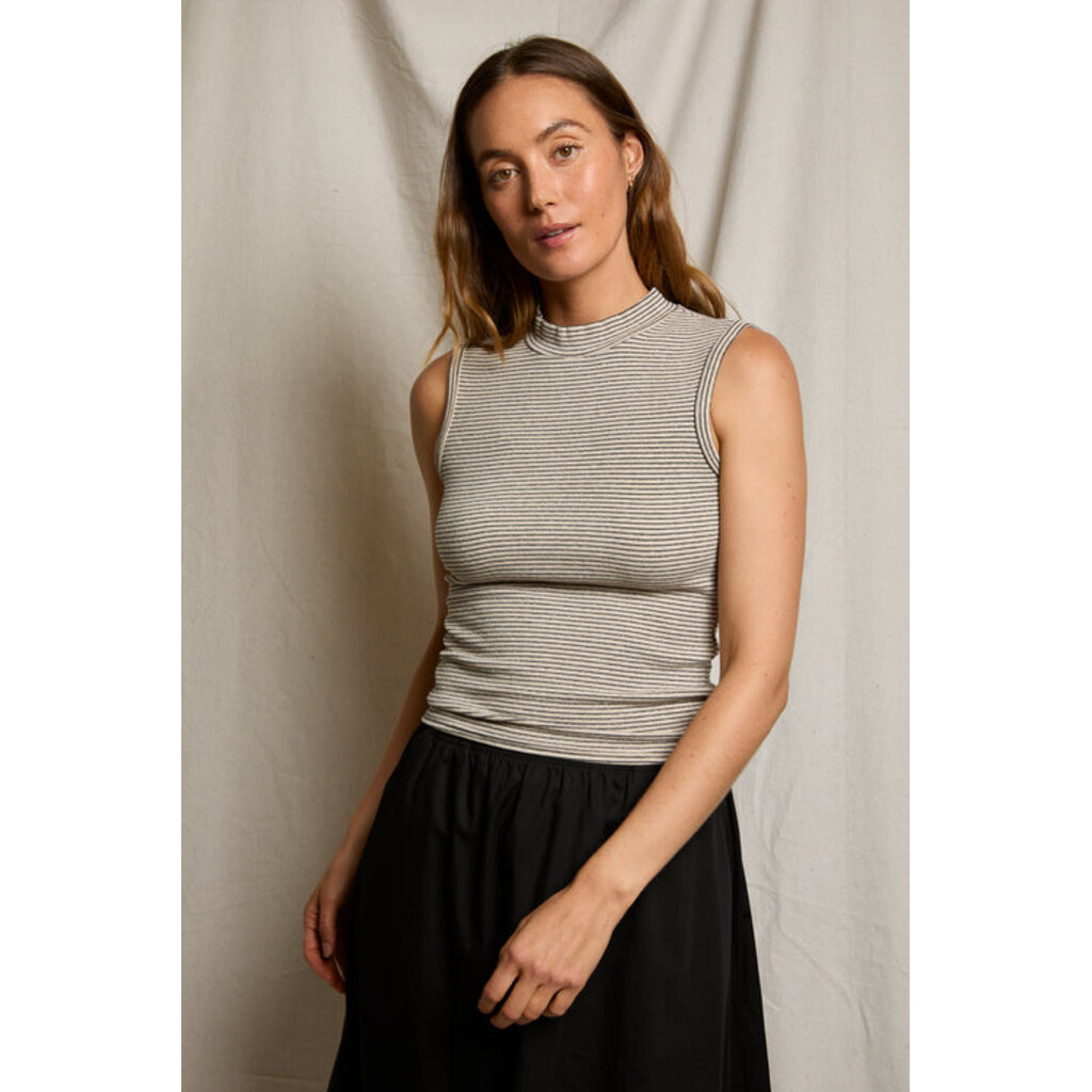 Perfect White Tee Mel Luxe Mockneck Tank