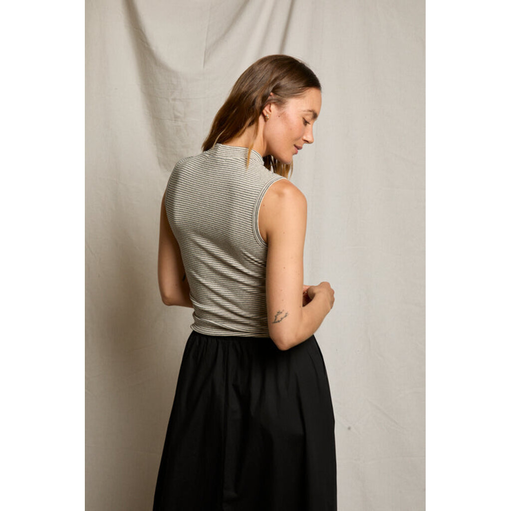 Perfect White Tee Mel Luxe Mockneck Tank