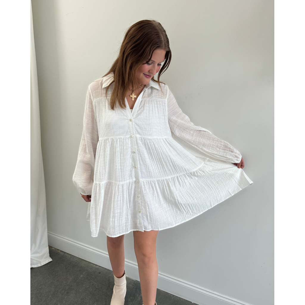 Deluc Gomera Dress-Off White