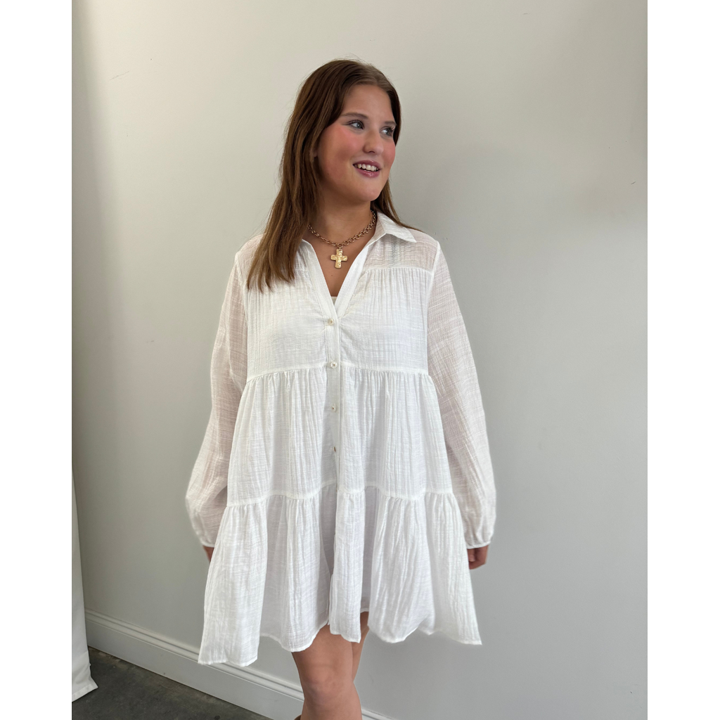 Deluc Gomera Dress-Off White