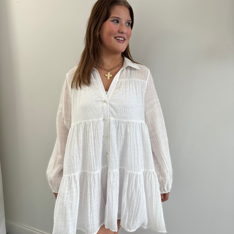 Deluc Gomera Dress-Off White