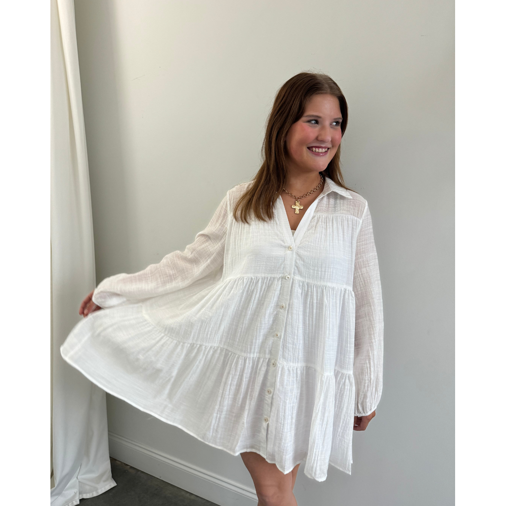 Deluc Gomera Dress-Off White