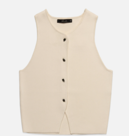 Deluc Ibiza Knit Vest-Ecru
