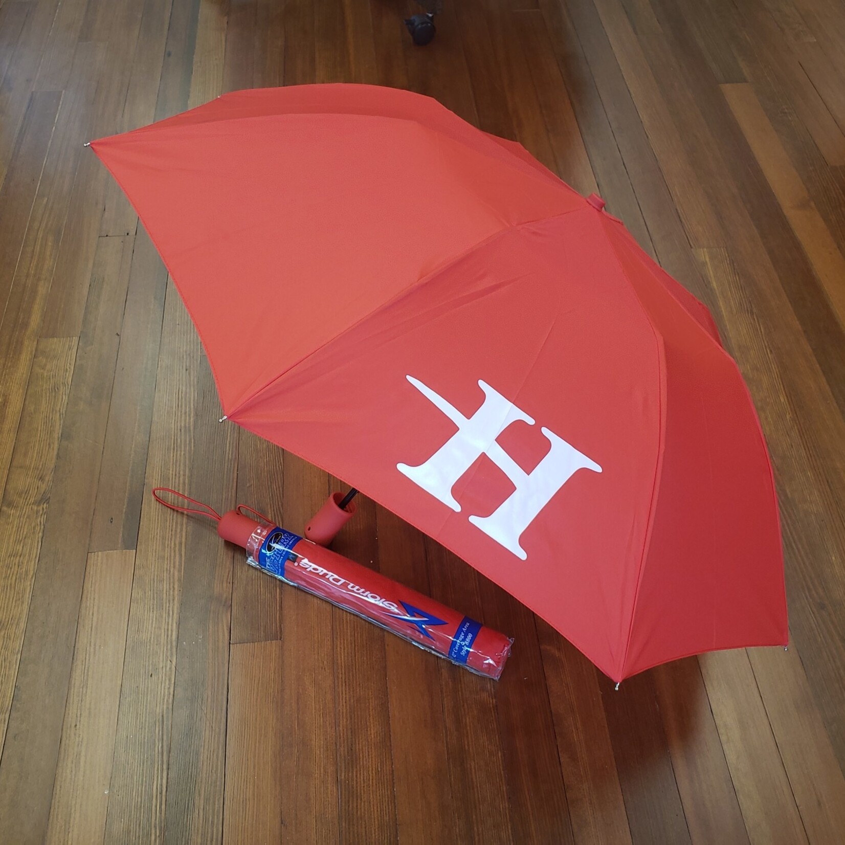 Huntingdon Automatic Folding Umbrella 42in Red