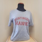 Huntingdon Hawk Adult Tshirt Heather Grey