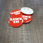 Red Hawk Em Game Day Button