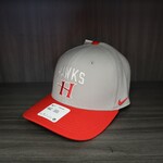 Fitted Color Block Swoosh Pewter Red Bill