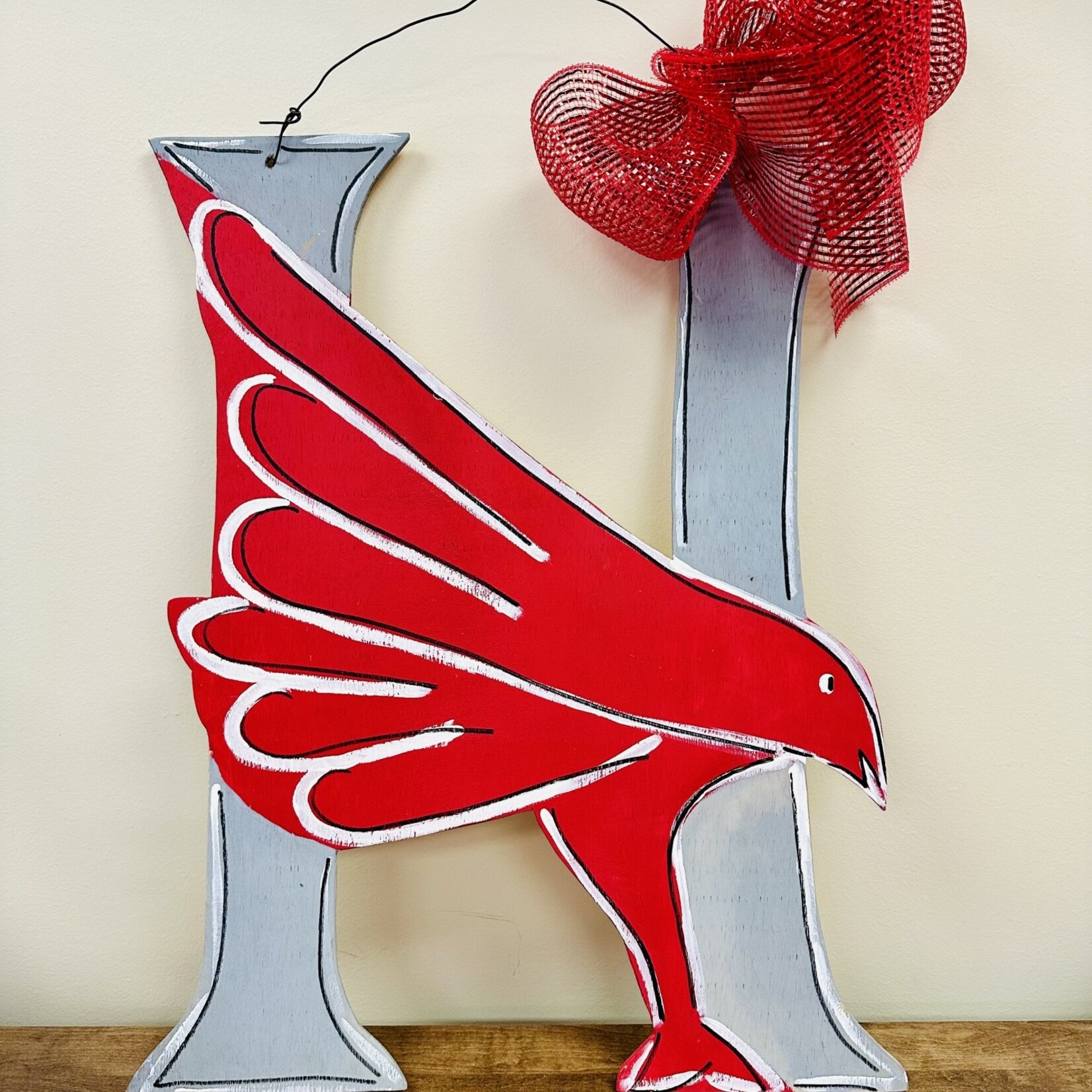 Hawk Wooden Door Sign