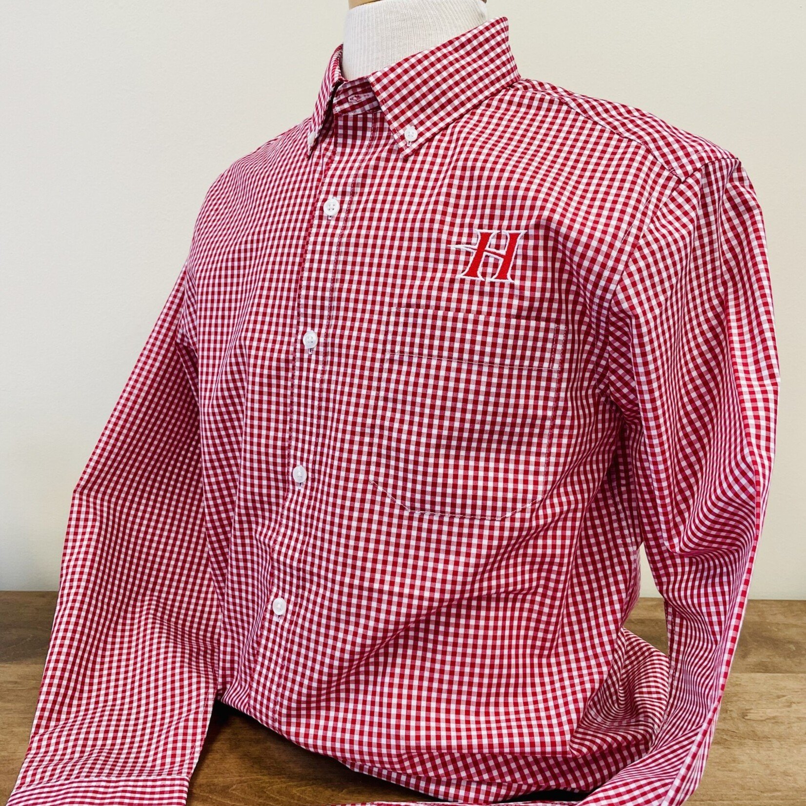 Gingham Easy Care Button-down