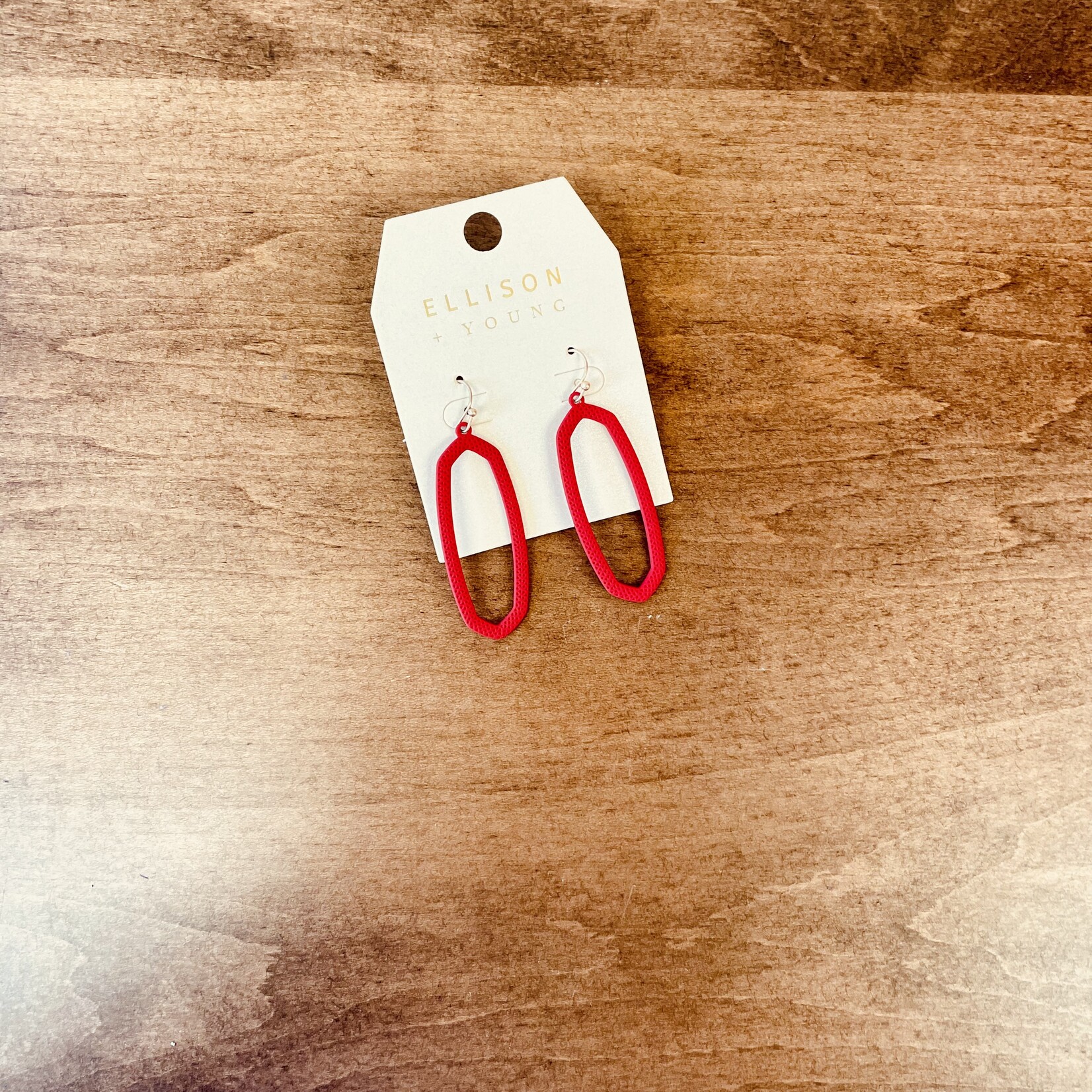 Red Drop Earrings