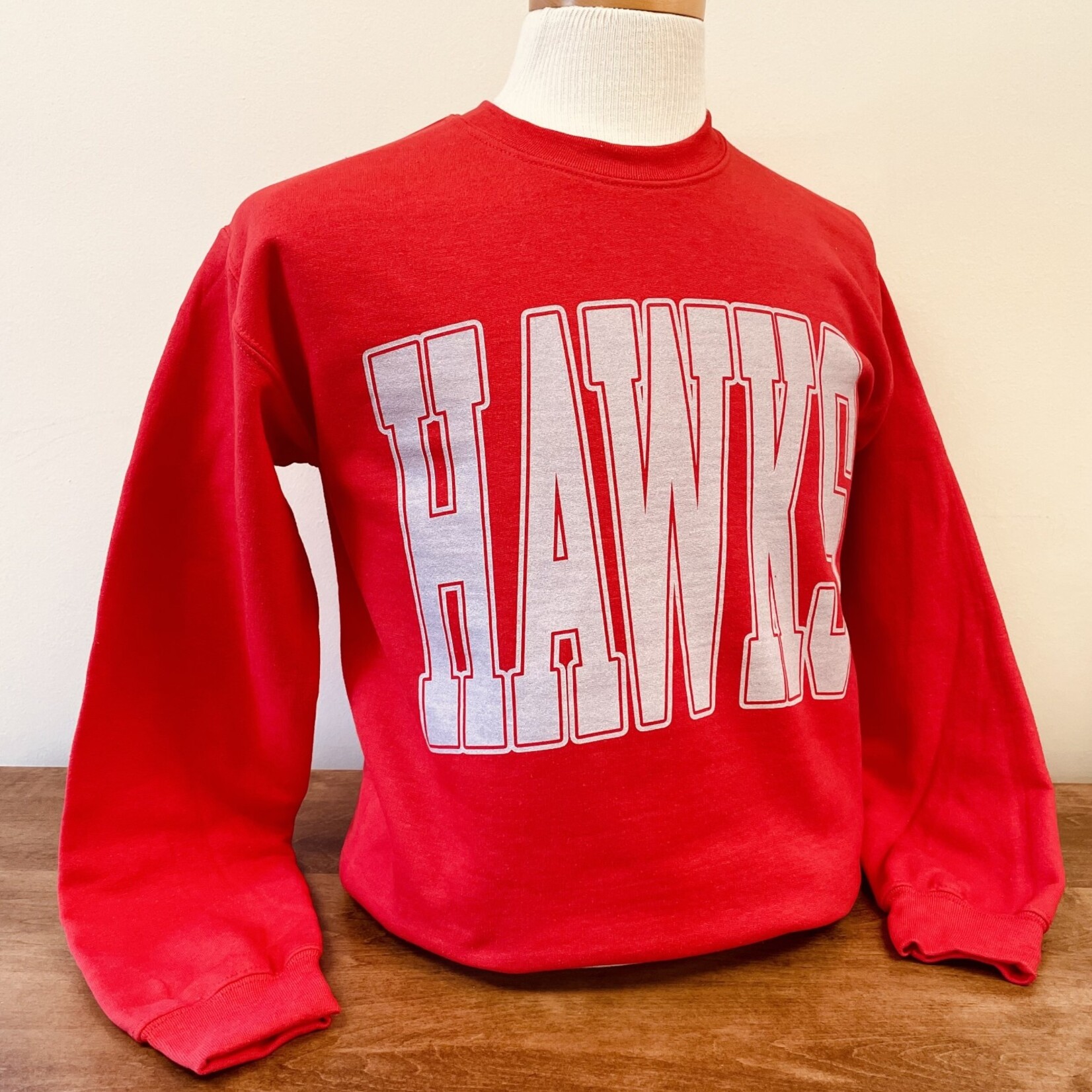 HAWKS Red Crewneck