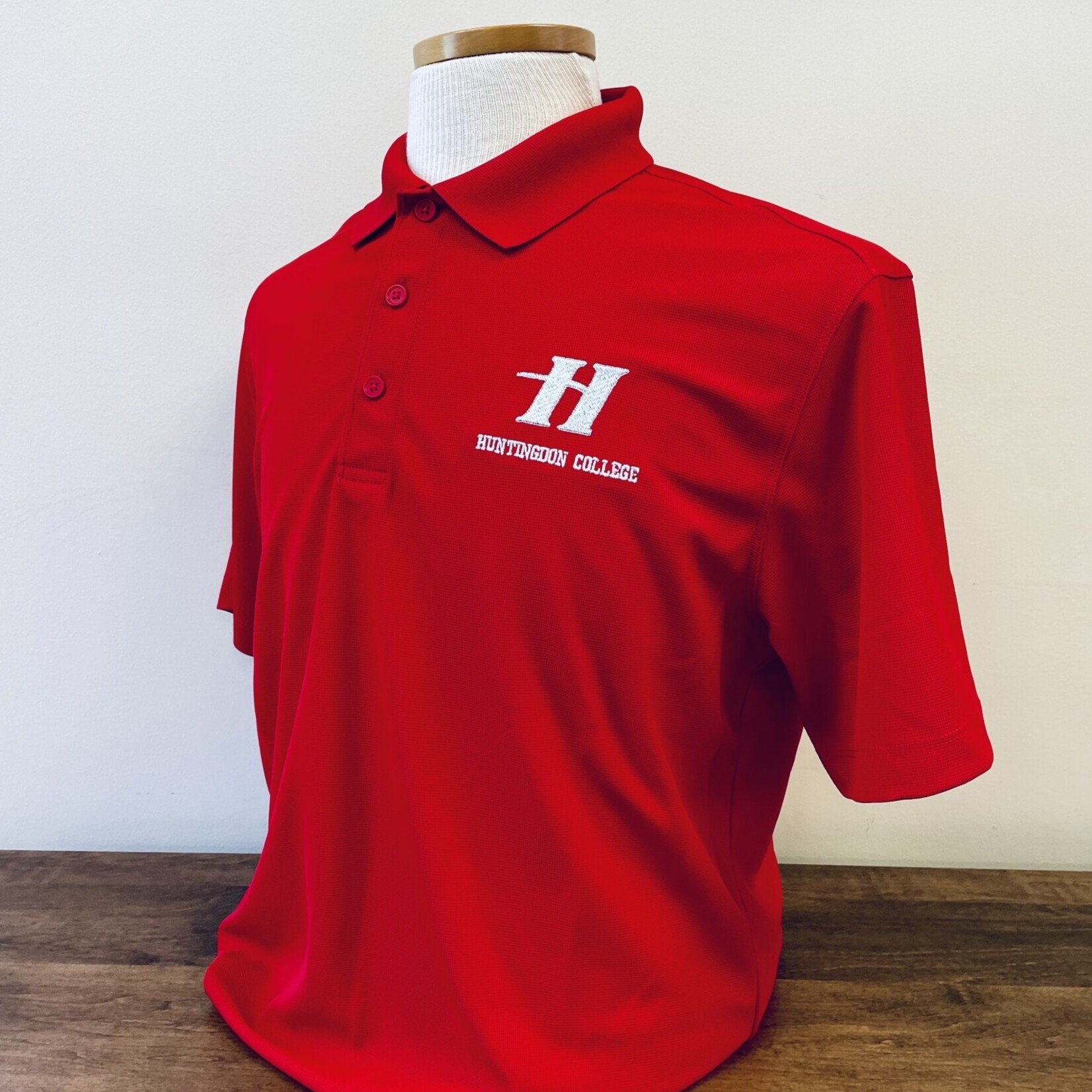 Port Authority Red Polo H logo