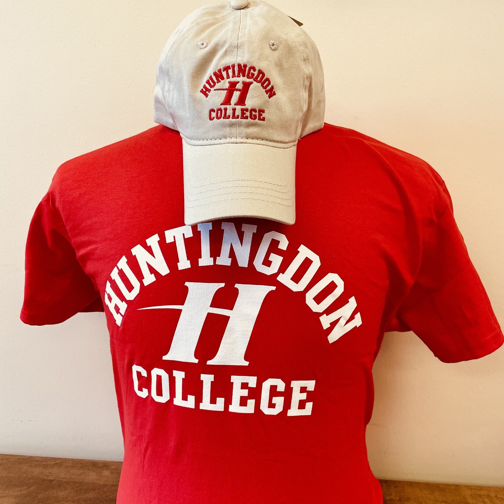 Cap and Tee Combo (Wheat Cap/Red Tee)