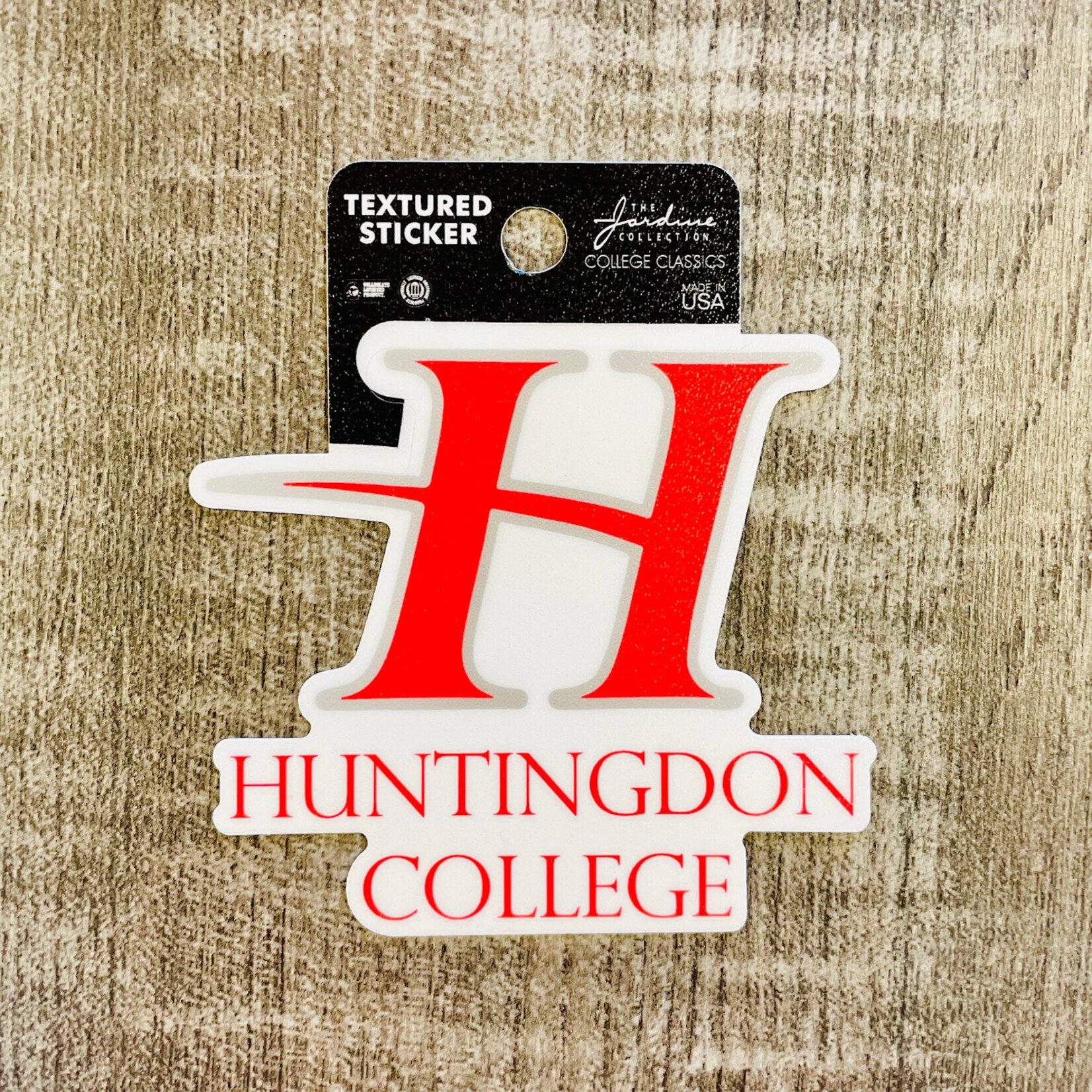 Huntingdon College Textured Sticker 3 "