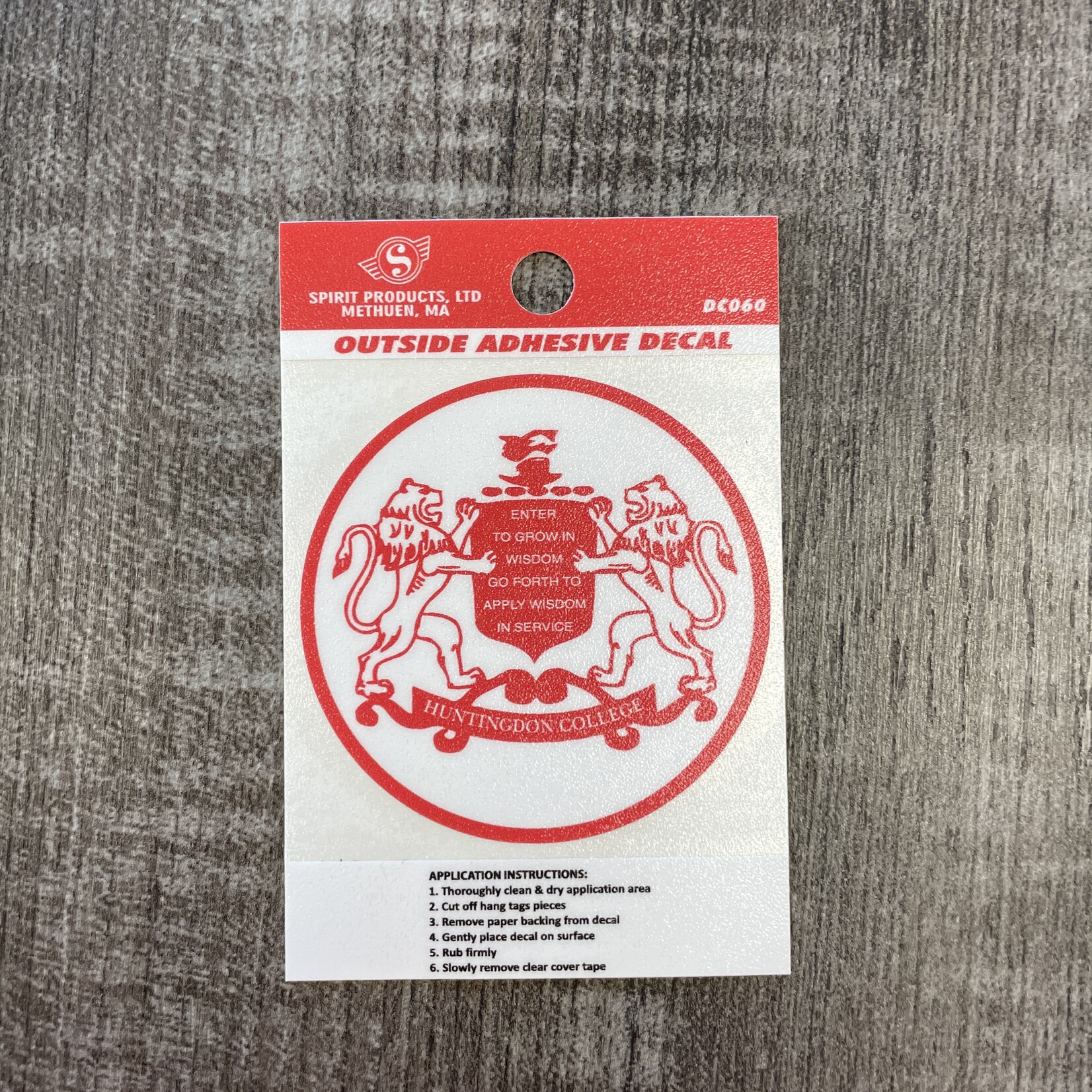 Huntingdon College Seal Decal (outside)