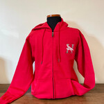 Full Zip Red Hoodie