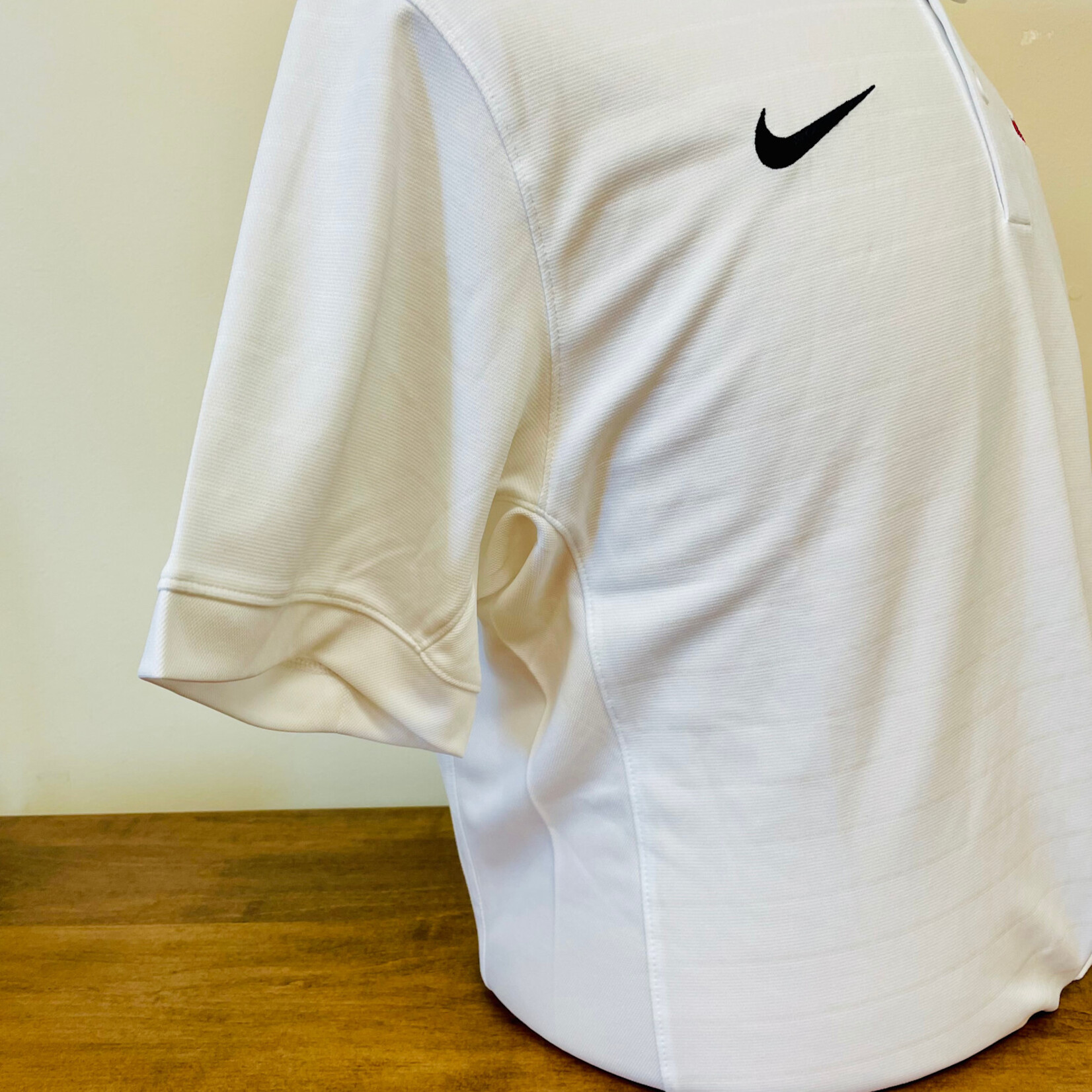 Nike Coach Stripe Mens Polo White