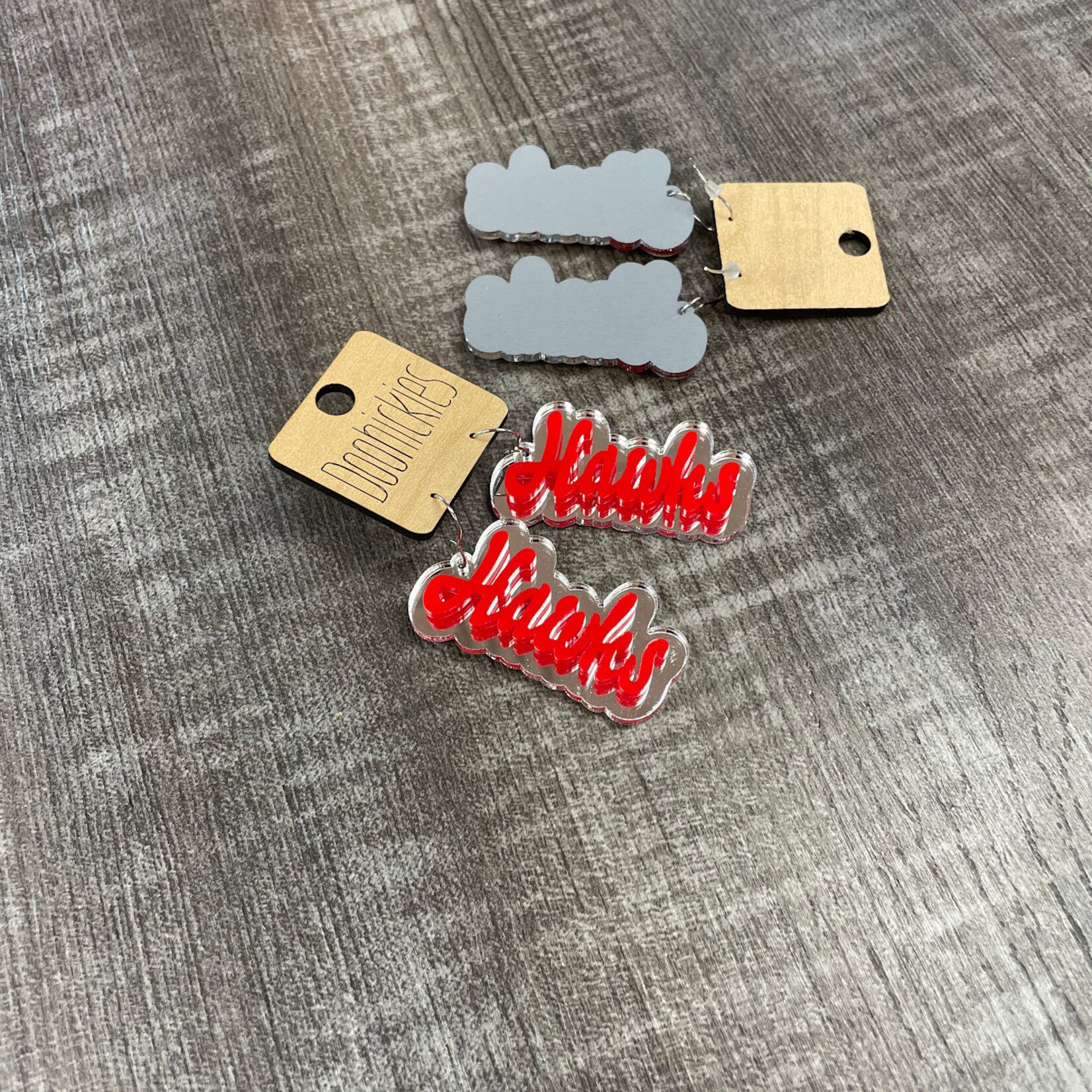 Hawks Layered Acrylic Earrings