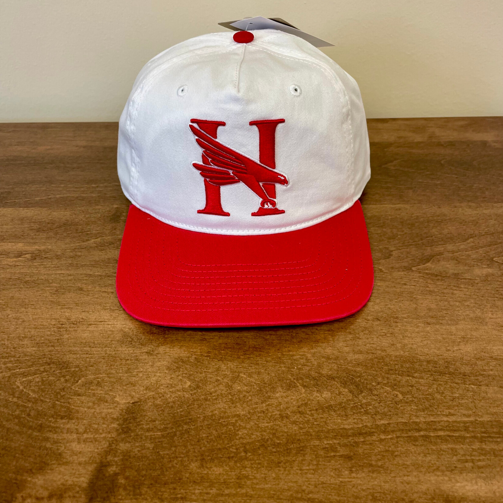 White cap w/Red Bill