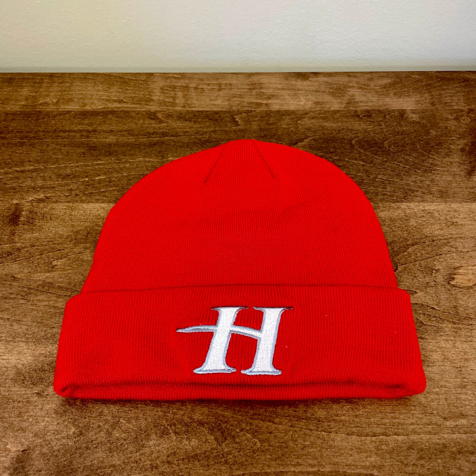 Red Hawk Beanie with H logo