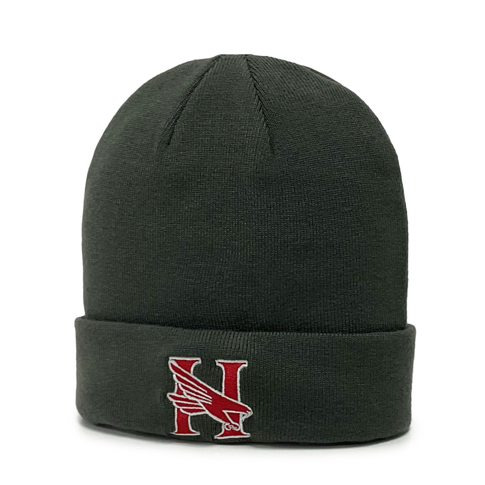 Charcoal  Beanie Hawk Logo